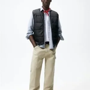 Zara Jackets Coats Zara Men Vest Gilet With Rubberized